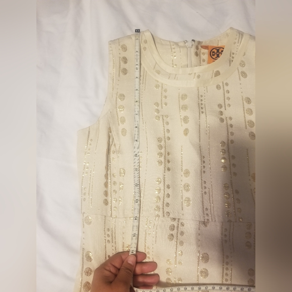 Tory Burch Midi Dress Embroided Size 2 - Picture 6 of 16
